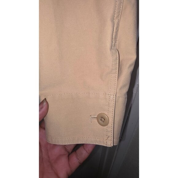 Uniqlo Women's Tan Button-Up Cotton Jacket Front Pockets Size S - Picture 6 of 8